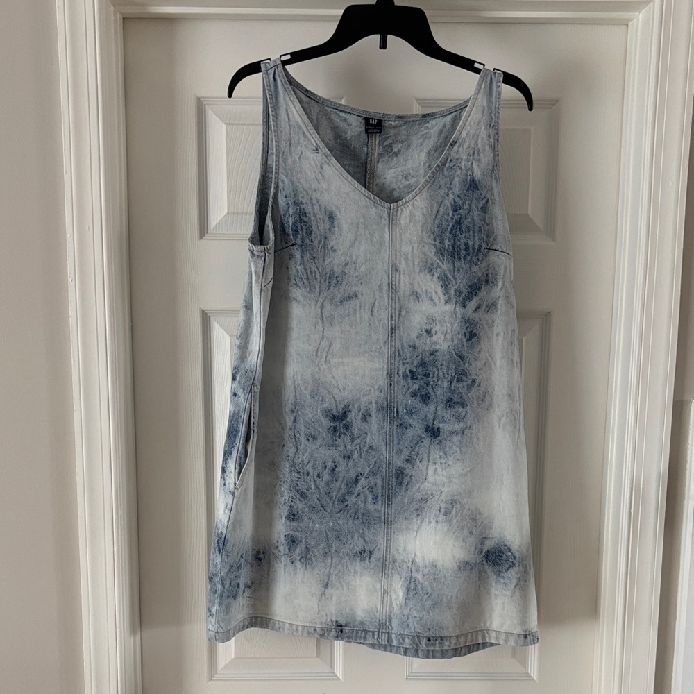 GAP Blue Tie-Dye Mini Dress